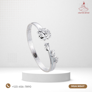 Lắc tay bạc sang chảnh